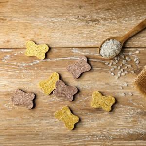 ドットわんの逸品　カボチャと紫イモの米粉クッキー